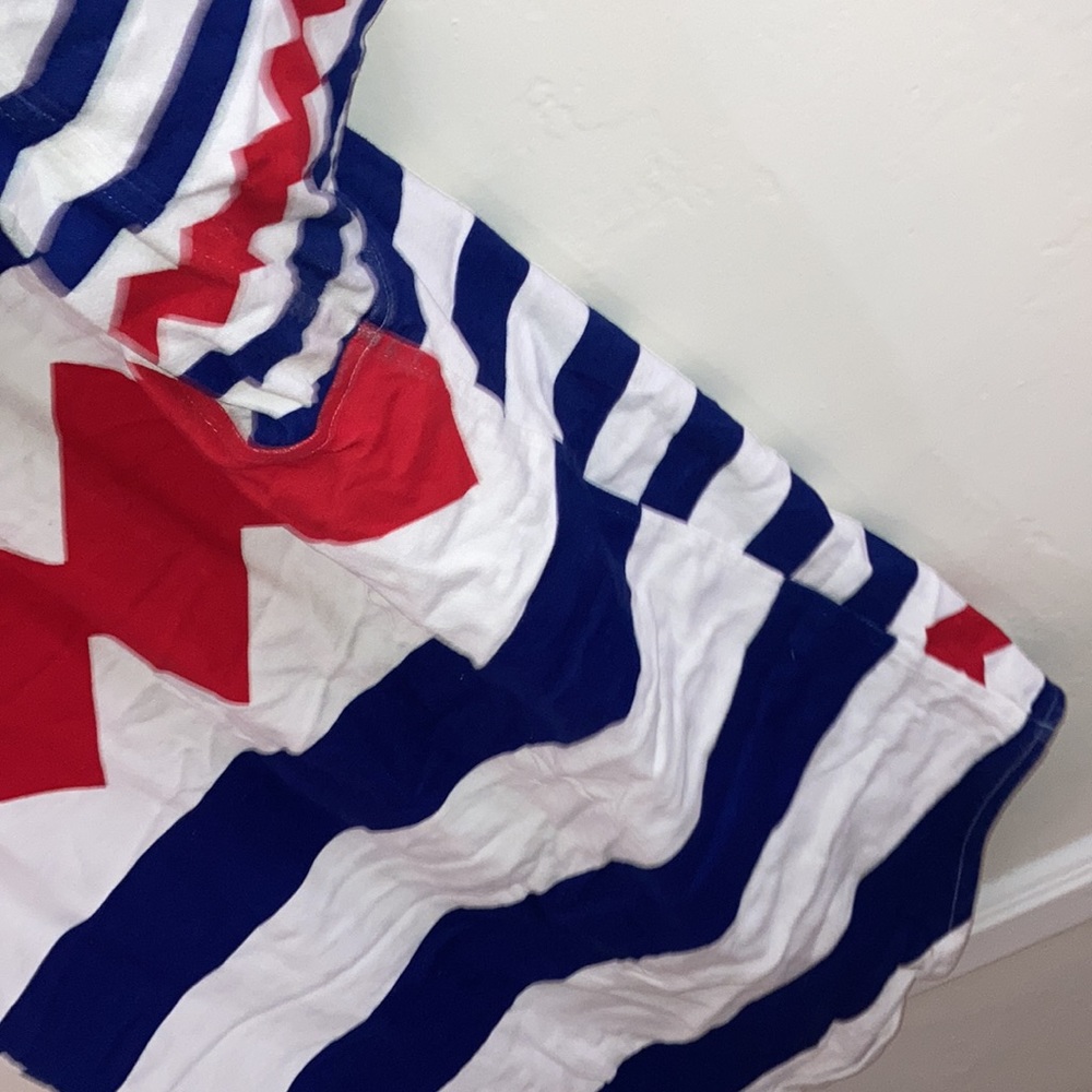 Lazy Oaf Red White & Blue Jagged Stripe Long Slee… - image 8